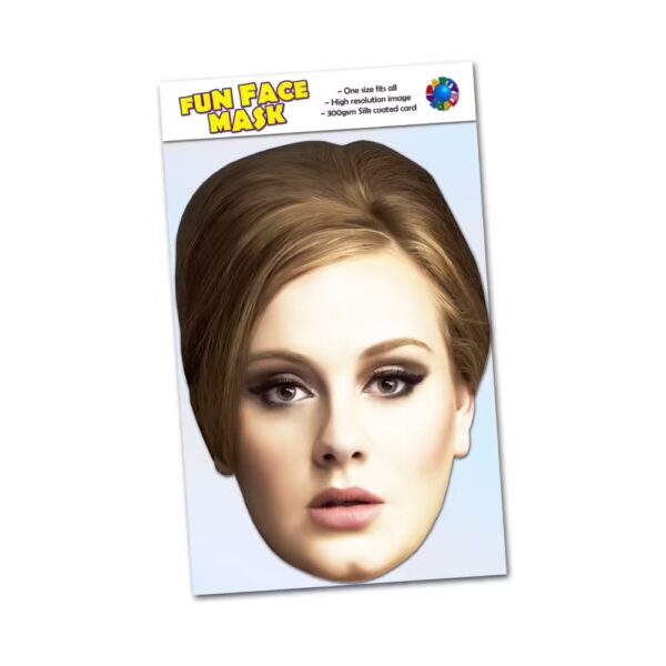 Realistic face mask of Adele