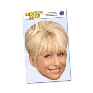 Realistic face mask of Barbara Windsor