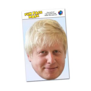 Realistic face mask of Boris Johnson