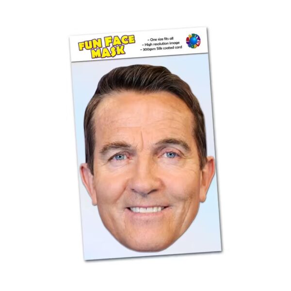 Realistic face mask of Bradley Walsh