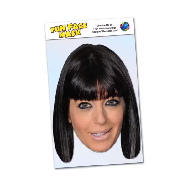 Realistic face mask of Claudia Winkleman