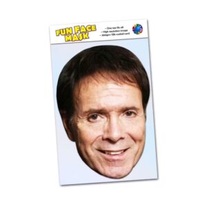 Realistic face mask of Cliff Richard