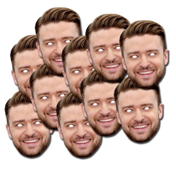 Collection of cut out Personalised Photo Face Masks