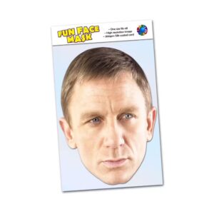 Realistic face mask of Daniel Craig