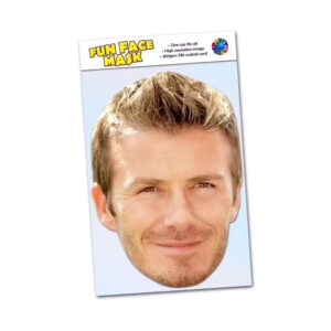 Realistic face mask of David Beckham