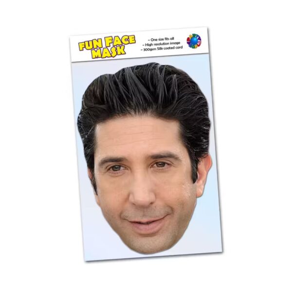 Realistic face mask of David Schwimmer