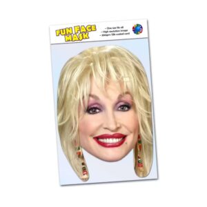 Realistic face mask of Dolly Parton