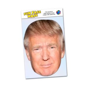 Realistic face mask of Donald Trump