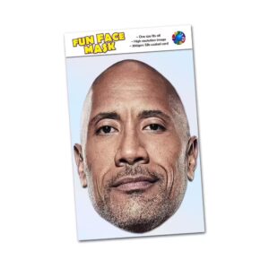 Realistic face mask of Dwayne Johnson (The Rock)