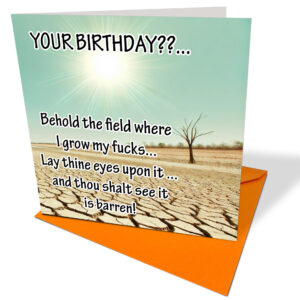 Field Of Fucks Card