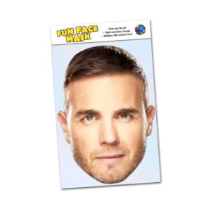 Realistic face mask of Gary Barlow