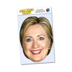 Realistic face mask of Hillary Clinton