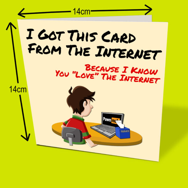 I got this from the Internet Card with measurements