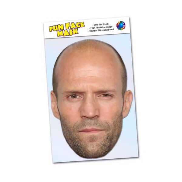 Realistic face mask of Jason Statham