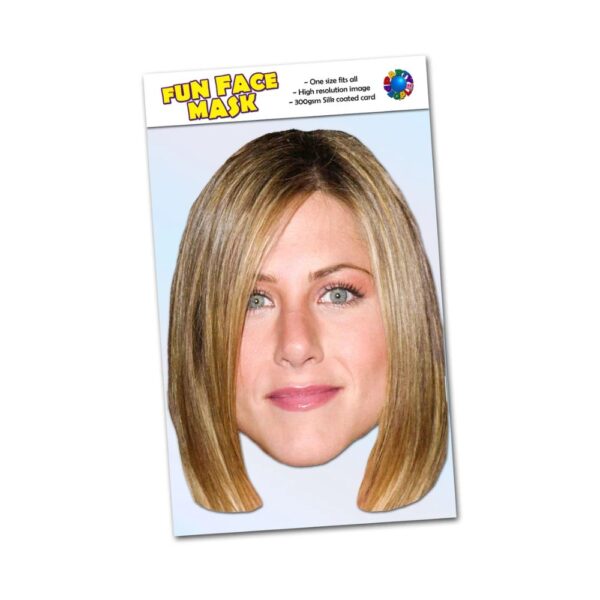 Realistic face mask of Jennifer Aniston