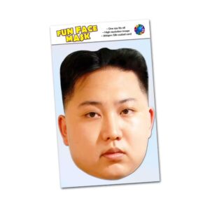 Realistic face mask of Kim Jong Un