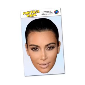 Realistic face mask of Kim Kardashian