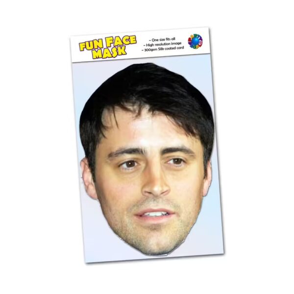 Realistic face mask of Matt Le Blanc