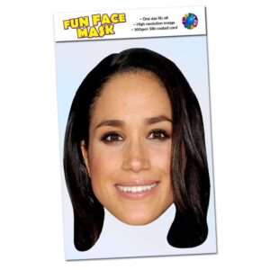 Realistic face mask of Meghan Markle Duchess of Sussex