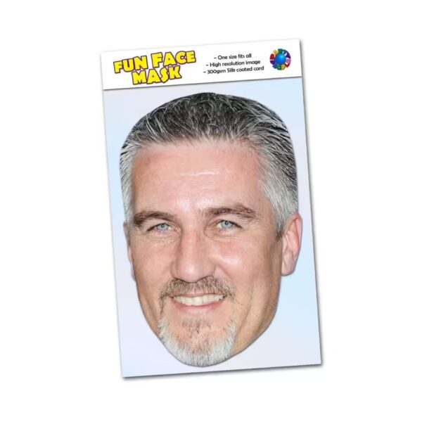 Realistic face mask of Paul Hollywood