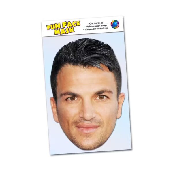 Realistic face mask of Peter Andre