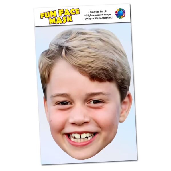 Realistic face mask of Prince George of Wales