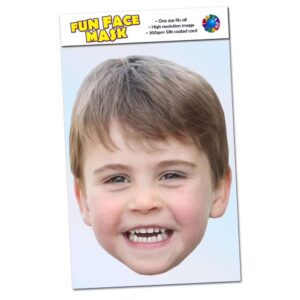 Realistic face mask of Prince Louis of Wales