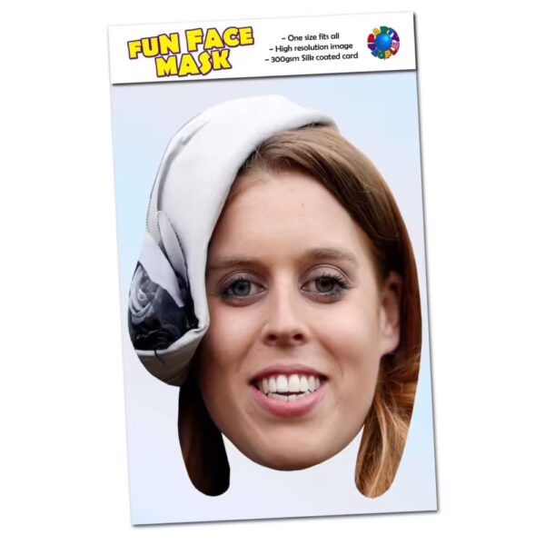 Realistic face mask of Princess Beatrice