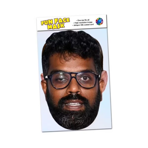 Realistic face masks of Romesh Ranganathan