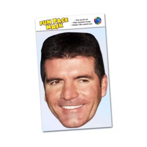 Realistic face masks of Simon Cowell