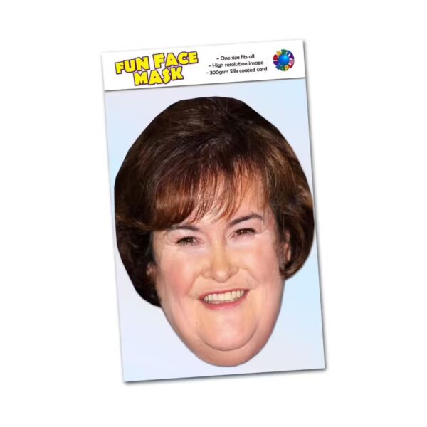 Realistic face masks of Susan Boyle