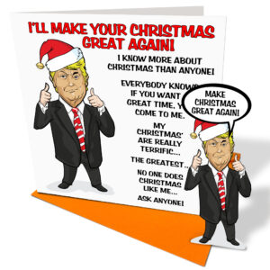 Trump Christmas Card - Card and Envelope