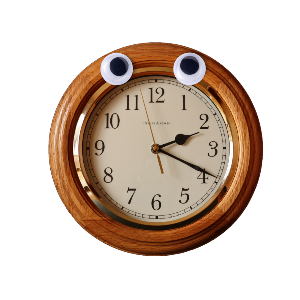 Clock with Googly Eyes