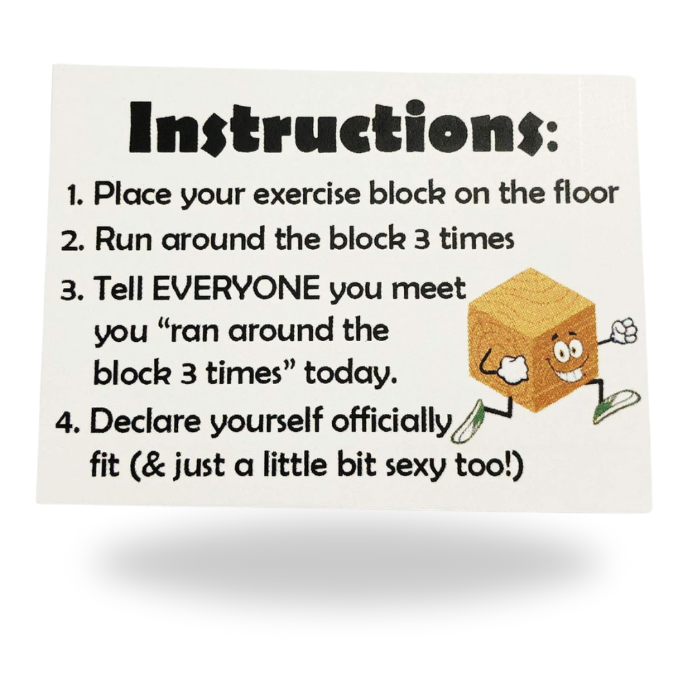 Instructions for Exercise Block