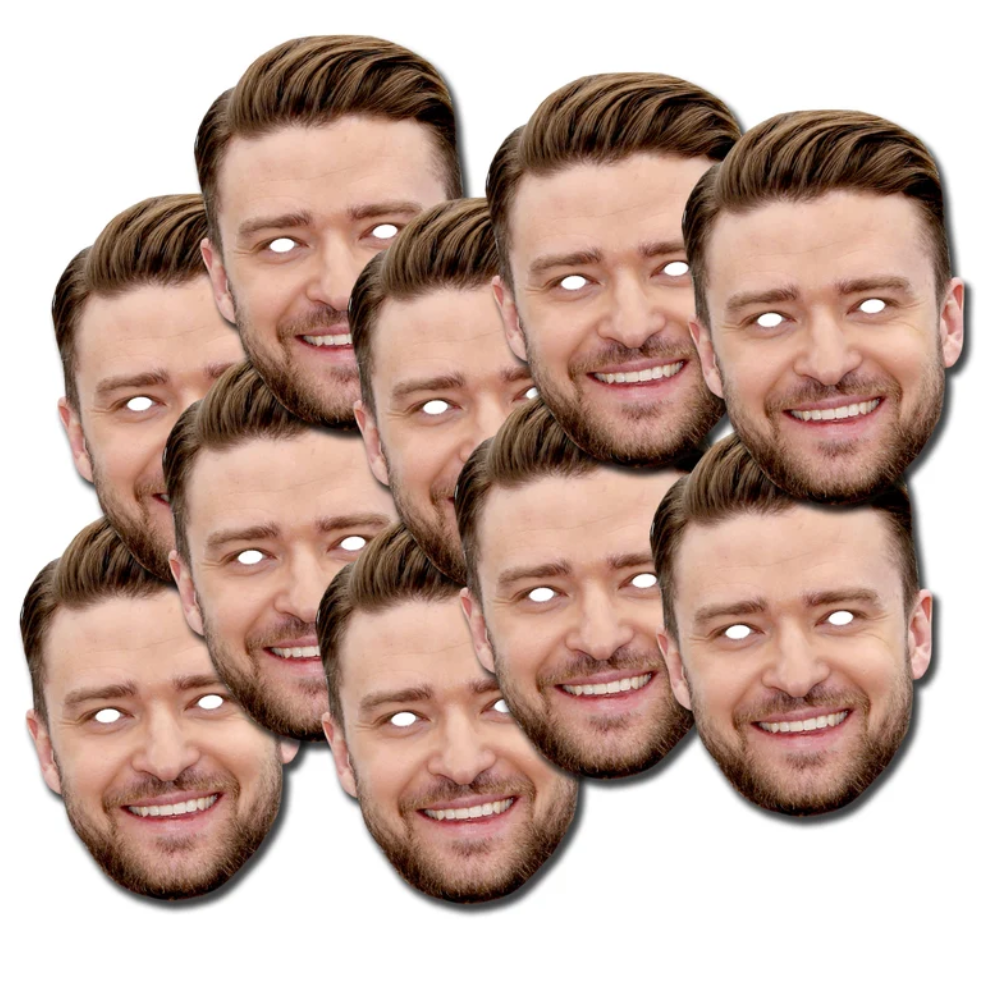 Personalised Face Masks of Justin Timberlake