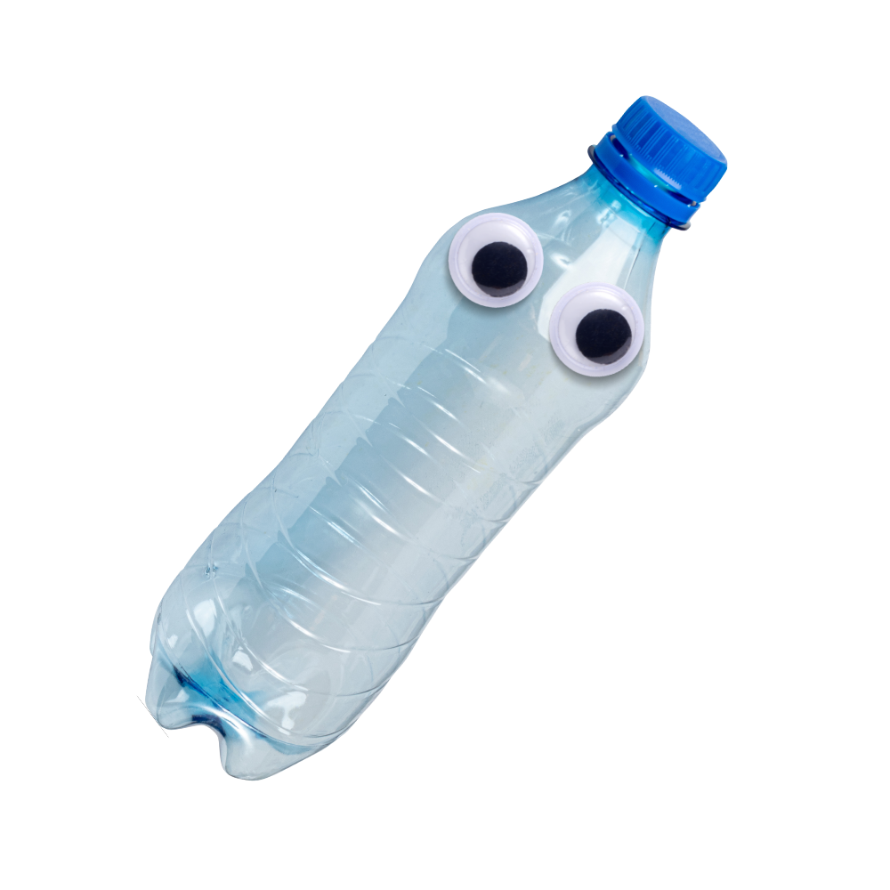 Water Bottle with Googly Eyes