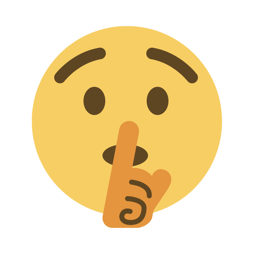 Whispering Emoji - Silent