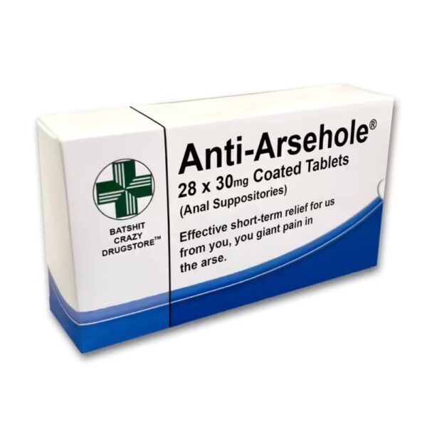 Anti-Arsehole Novelty Pill Box - Joke Gift