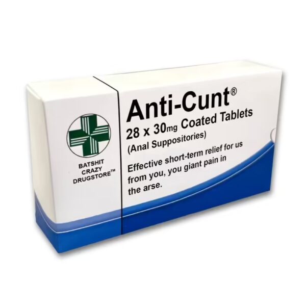 Anti-Cunt Novelty Pill Box - Joke Gift