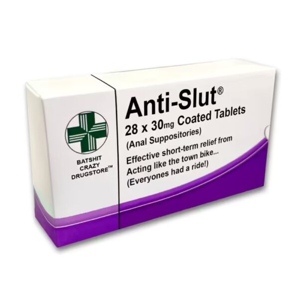 Anti-Slut Novelty Pill Box - Joke Gift