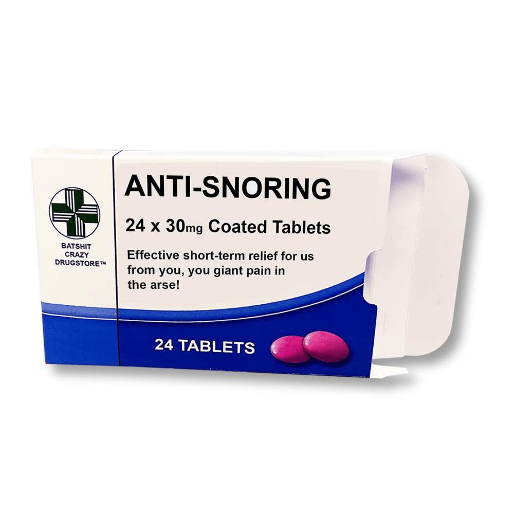 Anti-Snoring Novelty Pill Box