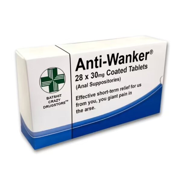 Anti-Wanker Novelty Pill Box - Joke Gift