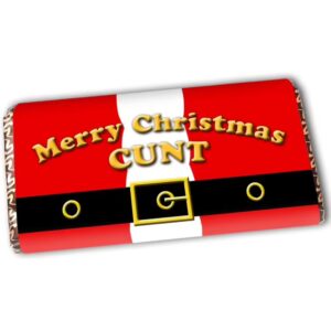 Cunt Rude Christmas Chocolate Bar Gift