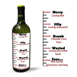 Drunk Measuring Bottle Label