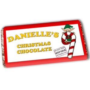 Candy Cane Themed Chocolate Bar