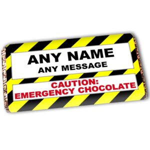 Personalised Emergency Break Chocolate Bar