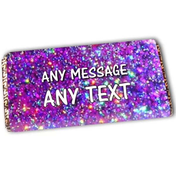 Personalised Glitter Chocolate Bar