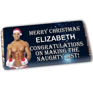 Personalised Naughty List Chocolate - Guy Version