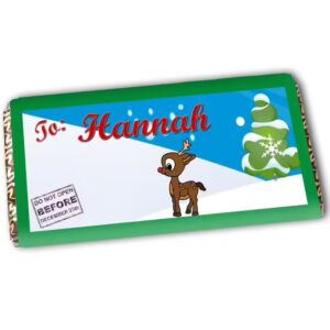 Reindeer Themed Chocolate Bar