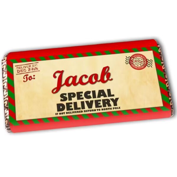 Special Delivery Themed Chocolate Bar